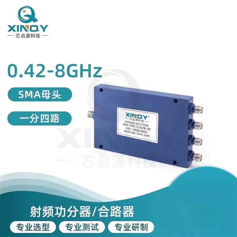XINQY 1-to-4 Microstrip Power Divider 420-8000MHz SMA RF Splitter 2.4G 5.8G/8G 0.5-8GHz [2]
