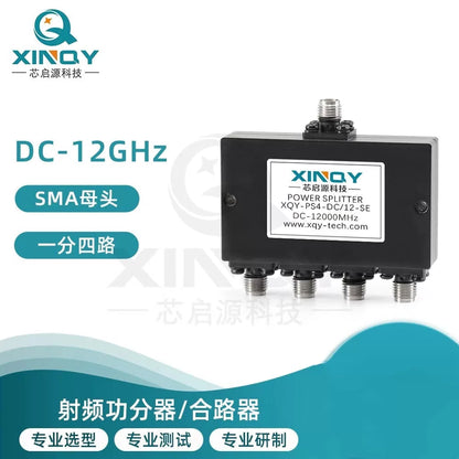 XINQY 1-to-4 Power Divider, Ultra-Low Frequency High Bandwidth 0-12GHz Signal Power Divider, SMA Female 0-18GHz [2]