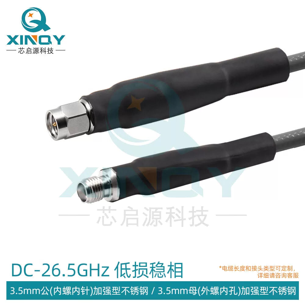 XINQY 26.5G Low-Loss RF Cable, SMA/3.5 CXN3507 Coaxial Cable, Phase Stability Test Cable Assembly, 3.5 Male to 3.5 Female Connector; 1m [1]