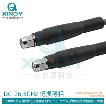 XINQY 26.5G Low-Loss RF Cable, SMA/3.5 CXN3507 Coaxial Cable, Phase Stability Test Cable Assembly, 3.5 Male to 3.5 Male; 0.2m [1]