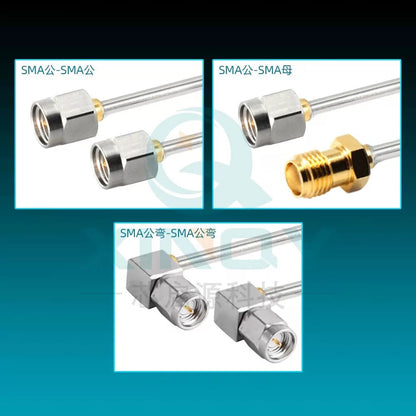 XINQY 2.2mm Rigid Low-Loss SMA Coaxial Cable with SMA Male to SMA Female Connector; 0.2m [3]
