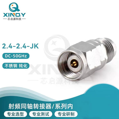 XINQY 2.4mm Professional Test Grade Adapter 50GHz High Frequency Adapter Network Adapter Test Adapter 2.4mm Female to 2.4mm Female [2]