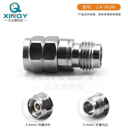XINQY 2.4mm Professional Test Grade Adapter 50GHz High Frequency Adapter Network Adapter Test Adapter 2.4mm Female to 2.4mm Female [4]