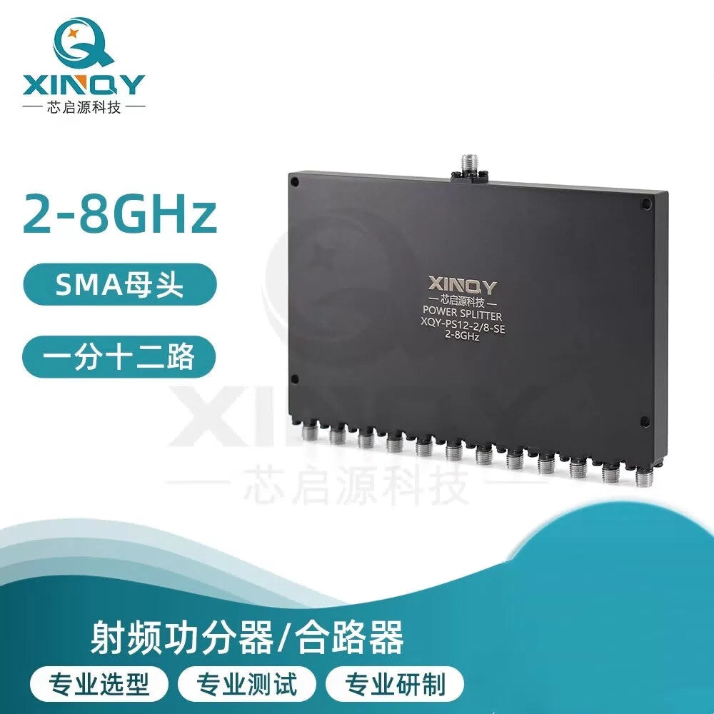 XINQY 2/8G RF Microstrip Power Divider, 1 to 12 SMA 2000-8000MHz Power Divider (2-8GHz) [2]