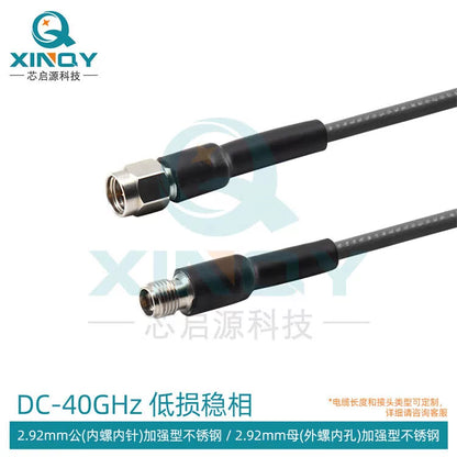XINQY 2.92 mmWave Low-Loss Stable Phase Cable Assembly 40G Flexible Replacement CXN3507 Connector Cable 2.92 Male-2.92 Female Connector Length 1m [1]