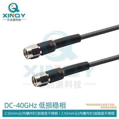 XINQY 2.92mm wave low-loss stable phase cable assembly, 40G flexible replacement for CXN3507 connector, 2.92 male connector, 0.3m length. [1]