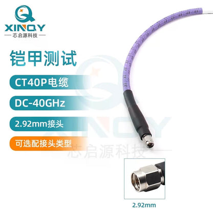 XINQY 40G Armored Test Cable Assembly, 2.92mm Wave VNA RF Cable, Network Detection Test, 2.92 Female Connector - 2.92 Female Connector; 3m [2]
