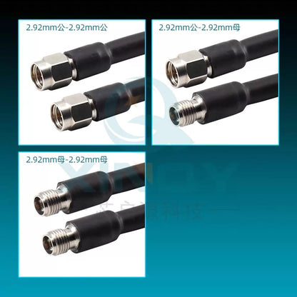 XINQY 40G Armored Test Cable Assembly, 2.92mm Wave VNA RF Cable, Network Detection Test, 2.92 Male-2.92 Female Connector; 5m [3]