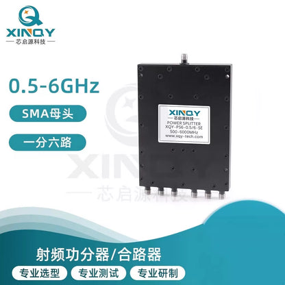 XINQY 500-6000MHz Microstrip Power Divider SMA 0.5/6G 1 to 6 WiFi Test Splitter 0.5GHz-6GHz [2]
