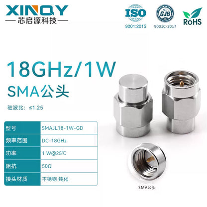 XINQY 50 Ohm Coaxial Load SMA Male Test Plug Circuit Breaker 18G-1W Frequency DC-18GHz [1]
