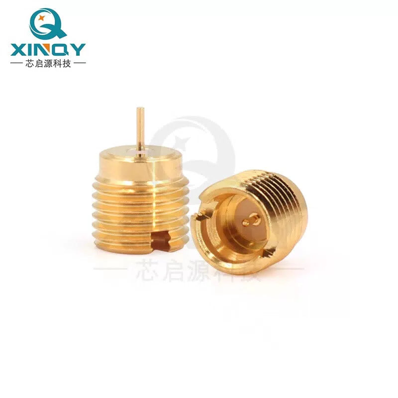 XINQY GPO/SMP-JYD05L Semi-Escapement RF Connector, Embedded/Threaded Mount, Cavity Socket, 40G, Pin Length 2.2mm (18GHz), 5 Pieces [5]