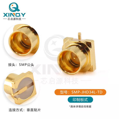 XINQY GPO Surface Mount Connector SMP-JHD34 Semi-Escapement PCB/Printed Circuit Board Surface Layer/Surface Mount Socket, 5 units. [5]