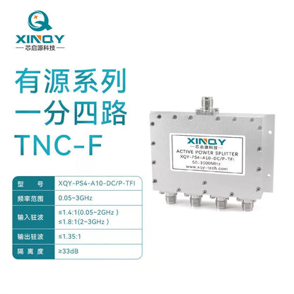 XINQY GPS/GNSS L-band Active Power Divider (TNC) 1-to-4 Antenna Gain Signal Amplifier/Distributor (TNC Connector) [1]
