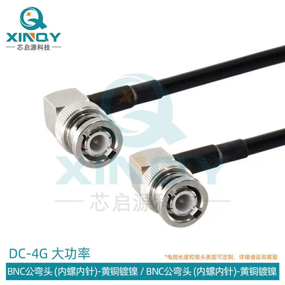 XINQY LMR200 High Power Coaxial Cable with BNC/TNC/N Connectors, 6G RF Interconnect Feeder, BNC Male Elbow; 3m [1]