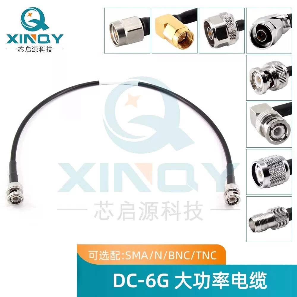 XINQY LMR200 High Power Coaxial Cable with BNC/TNC/N Connectors, 6G RF Interconnect Feeder, BNC Male to BNC Male; 1.5m [3]