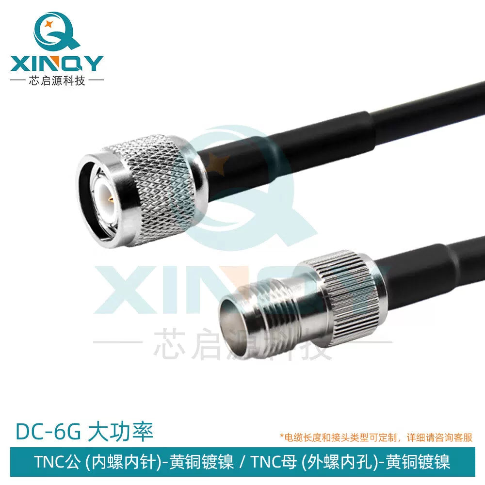 XINQY LMR200 High-Power Coaxial Cable with BNC/TNC/N Connectors, 6G RF Interconnect Feeder, TNC Male to TNC Female; 0.2m [1]