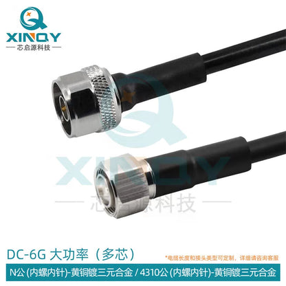 XINQY LMR400-UF Multi-core Flexible Low-loss RF Coaxial Cable, High Power N/DIN/4.3-10/L29 4310 Male-N Male Connector, Length 3m [1]
