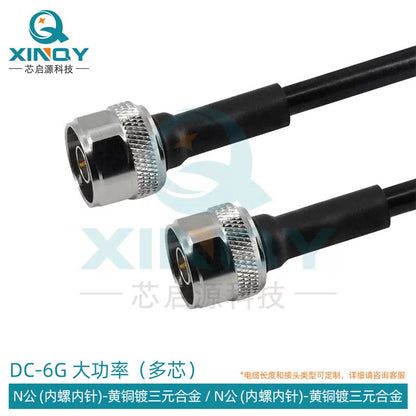 XINQY LMR400-UF Multi-core Flexible Low-loss RF Coaxial Cable, High Power N/DIN/4.3-10/L29, N Male Connector - N Male Connector Length 1m [1]