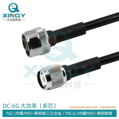 XINQY LMR400-UF Multi-core Flexible Low-loss RF Coaxial Cable, High Power N/DIN/4.3-10/L29, N Male-TNC Male, Length 3m [1]