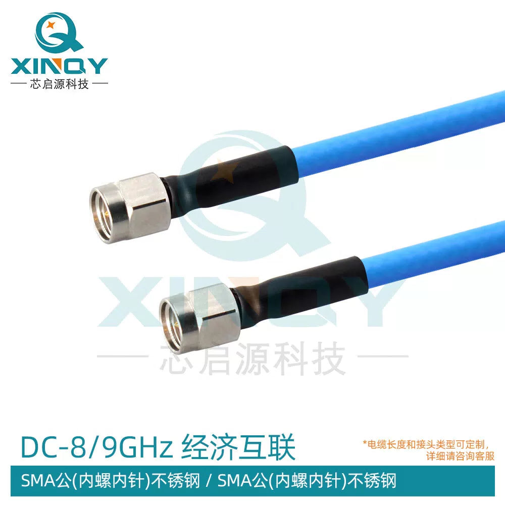 XINQY Low-Loss High-Shielding RF Extension Cable 8/12G SMA/N Flexible Test Interconnect 402 Connector Cable SMA Male-SMA Male Length 3m [1]