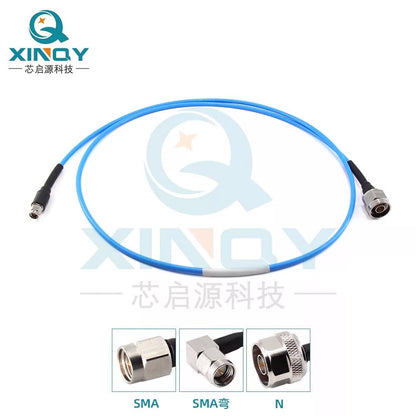 XINQY Low-Loss High-Shielding RF Extension Cable 8/12G SMA/N Flexible Test Interconnect 402 Connector N Male to SMA Male Elbow Length 1m [1]