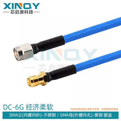 XINQY N/SMA/BNC RF Connector Cable 6G Ultra-Flexible Extension Cable RG395 Double-Shielded Low-Loss SMA Male to SMA Female; 3m [1]