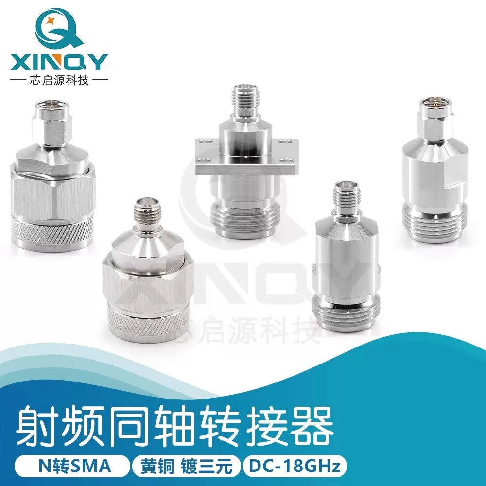 XINQY N/SMA Coaxial Adapter, JJ/JK Adapter, KJ/KK 18G Network RF Connector, N Female to SMA Male - 6G/5pcs [2]