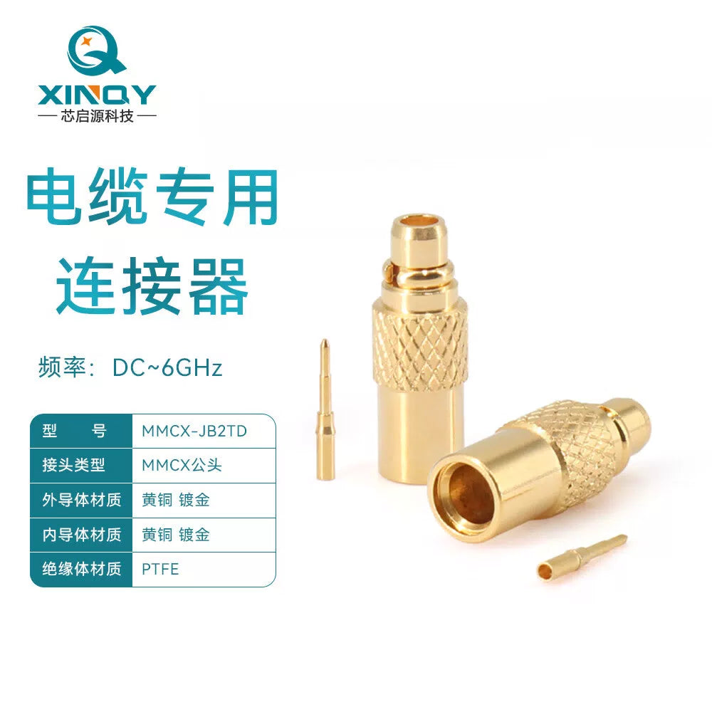 XINQY RF Cable Connector SS405/RG405/086 Antenna/Cable Soldering Head MMCX-JB2TD/6 pieces [1]