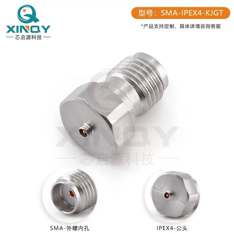 XINQY RF Coaxial Adapter, X.FL 4th Generation Antenna Mount, Test Head SMA-IPEX4-KJGT/2 pieces [4]