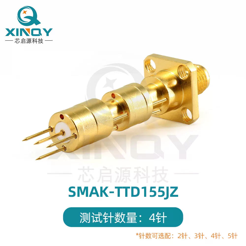 XINQY RF Test Probe 11G Pointed/Spider Tip High-Frequency PCB Circuit Board Fixture Test Head 4-Pin Option Pointed Tip (See Details Page for Styles) [1]