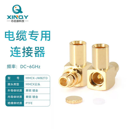 XINQY RF cable connector SS405/RG405/086 Antenna/cable soldering head MMCX-JWB2TD/6 pieces [1]