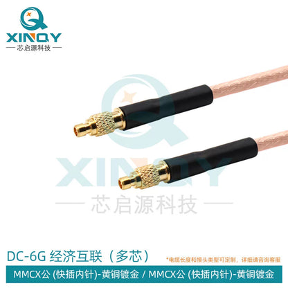 XINQY RG178 RF Connector Cable 6G SMA/MCX Coaxial Feeder Cable MMCX Connector Interconnect Patch Cord MMCX Male-MMCX Male; 1.5m [1]