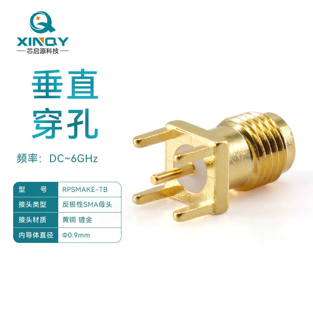 XINQY SMA External Screw Internal Pin Connector 6G Right Angle Bend PCB Reverse Polarity SMA-KHD Connector SMA External Screw Internal Pin (Reverse Polarity) 10pcs [1]