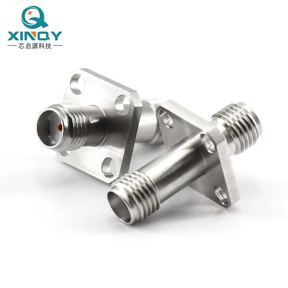 XINQY SMA Four-Hole Flange Adapter 27GHz RF Coaxial Adapter Shielded Chassis Connector 0-27GHz [5]