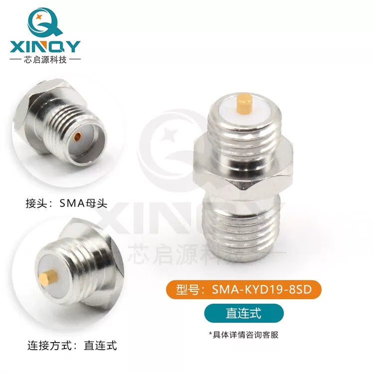 XINQY SMA-KYD Connector 8GHz Threaded Antenna Fixed Cavity Chassis Female Connector M6*0.75 SMA Female - 18GHz/5 pieces [3]