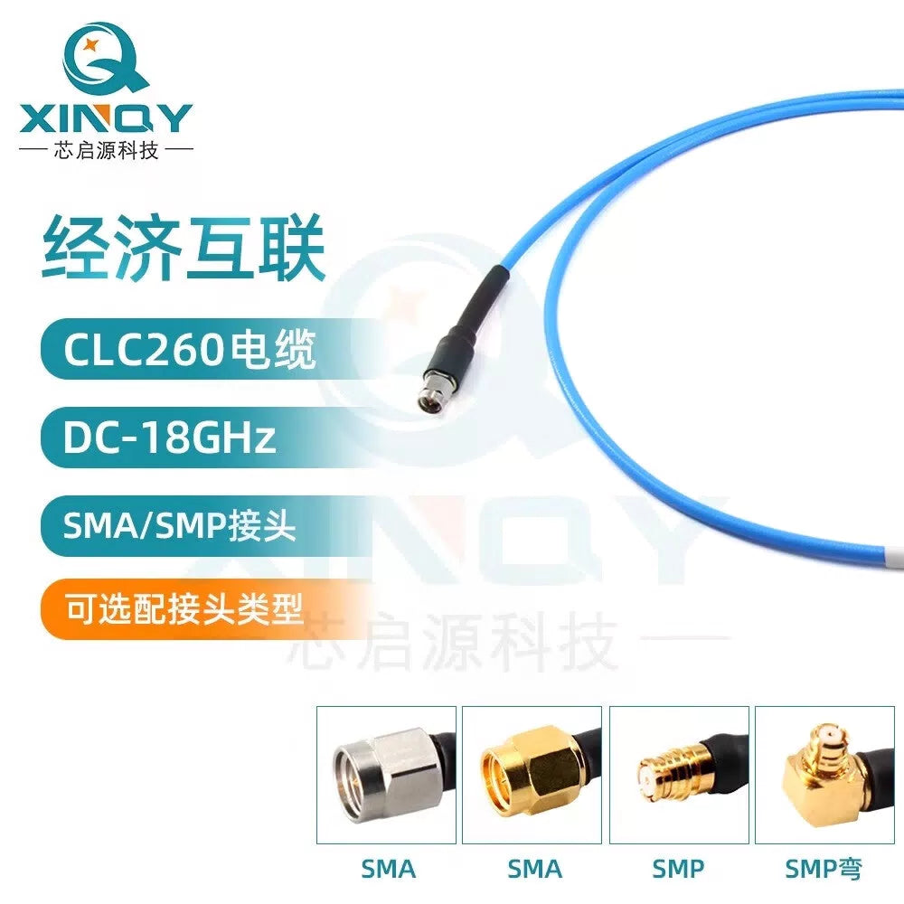 XINQY SMA/SMP RF Connector Cable 18G Low-Loss Stable Phase Flexible Test Cable Assembly SS405 SMP Female Connector-SMP Female Connector; 1m [2]