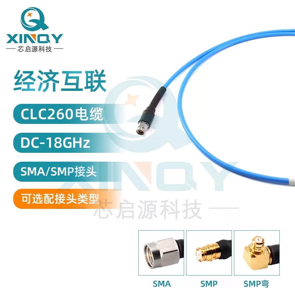 XINQY SMA/SMP RF Connector Cable 18G Low-Loss Stable Phase Flexible Test Cable Assembly SS405 SMP Female Connector-SMP Female Connector; 1m [3]