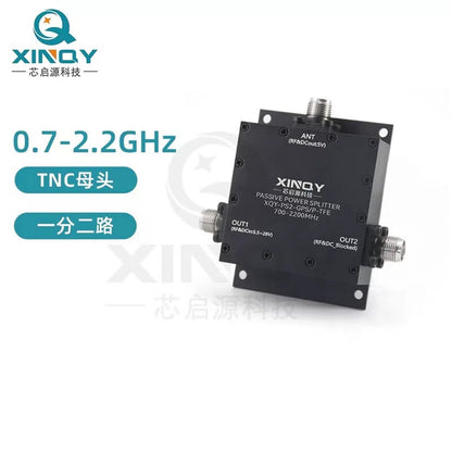 XINQY TNC L-band GPS/GNSS 1-to-2 Passive Power Divider 1.1/1.7G 0.7-2.2G TNC Connector Sandblasted Version [2]