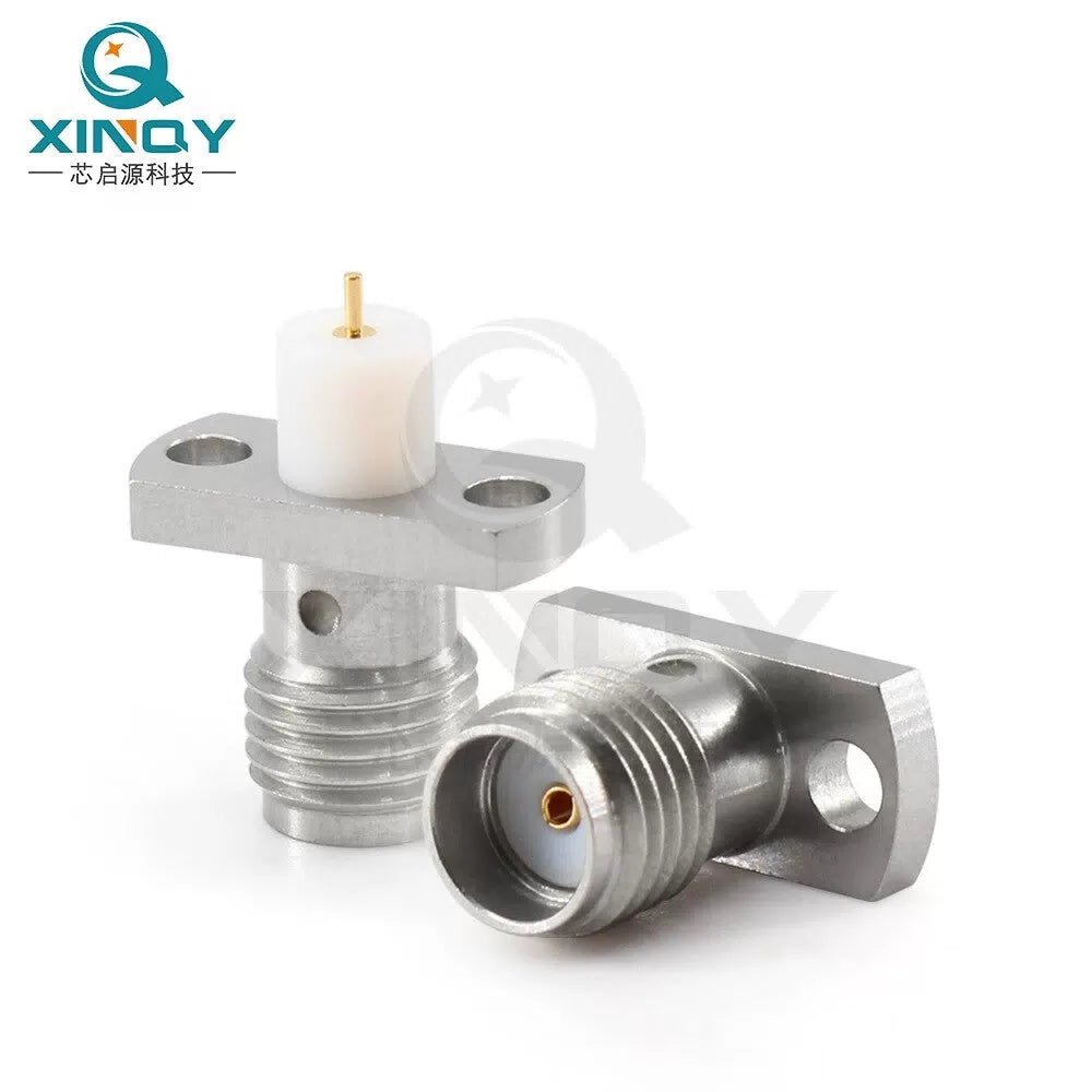 XINQY Through-Wall RF Connector SMA-KFD1048 Two-Hole Panel Mount Through-Wall SMA-KFD1048AGT/5 pieces [4]