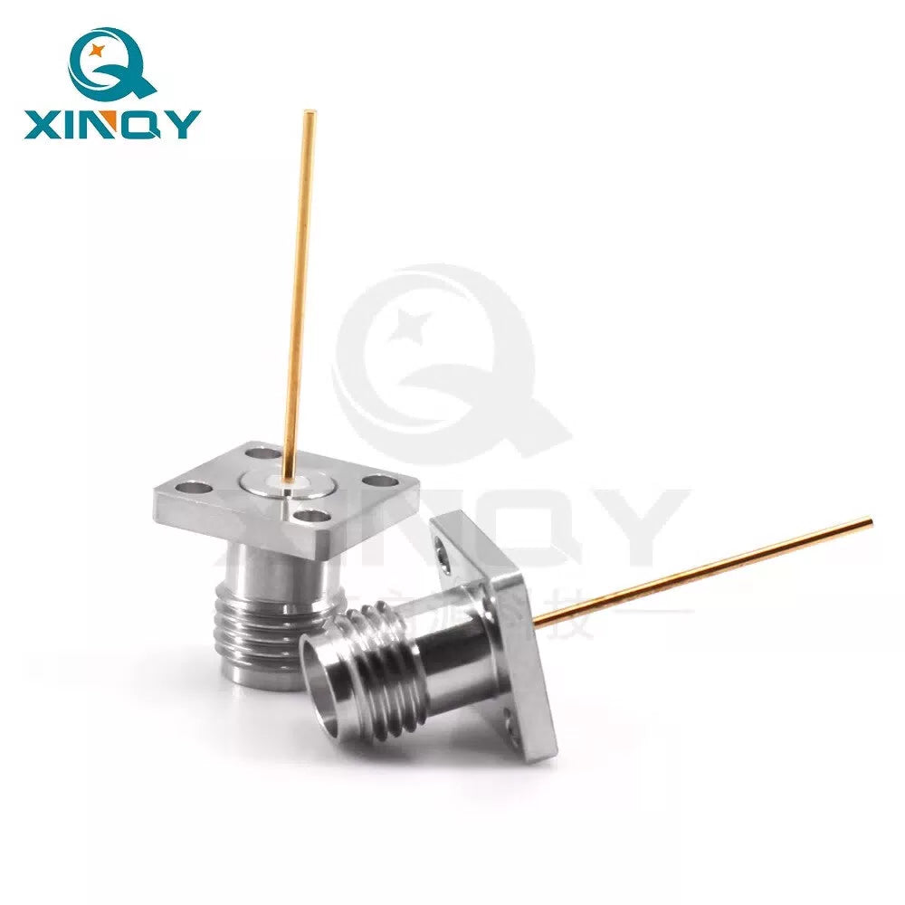 XINQY Through-Wall SMA/KFD Coaxial Connector 0-27GHz PCB Board Mounting SAFD25F02-709M/2 pieces [5]