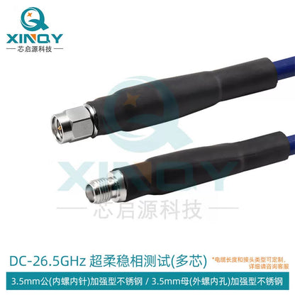 XINQY Ultra-Flexible Phase-Stable Test Cable Assembly 26.5G SMA/3.5 Connector RF Extension Cable 3.5 Male to 3.5 Female, 0.5m Length [1]