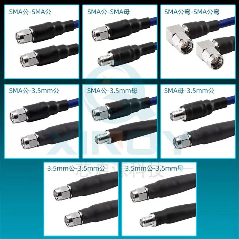 XINQY Ultra-Flexible Phase-Stable Test Cable Assembly 26.5G SMA/3.5 Connector RF Extension Cable 3.5 Male to 3.5 Female, 0.5m Length [4]