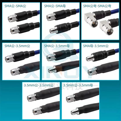XINQY Ultra-Flexible Phase-Stable Test Cable Assembly 26.5G SMA/3.5 Connector RF Extension Cable SMA Male Elbow - SMA Male Elbow Length 1m [4]
