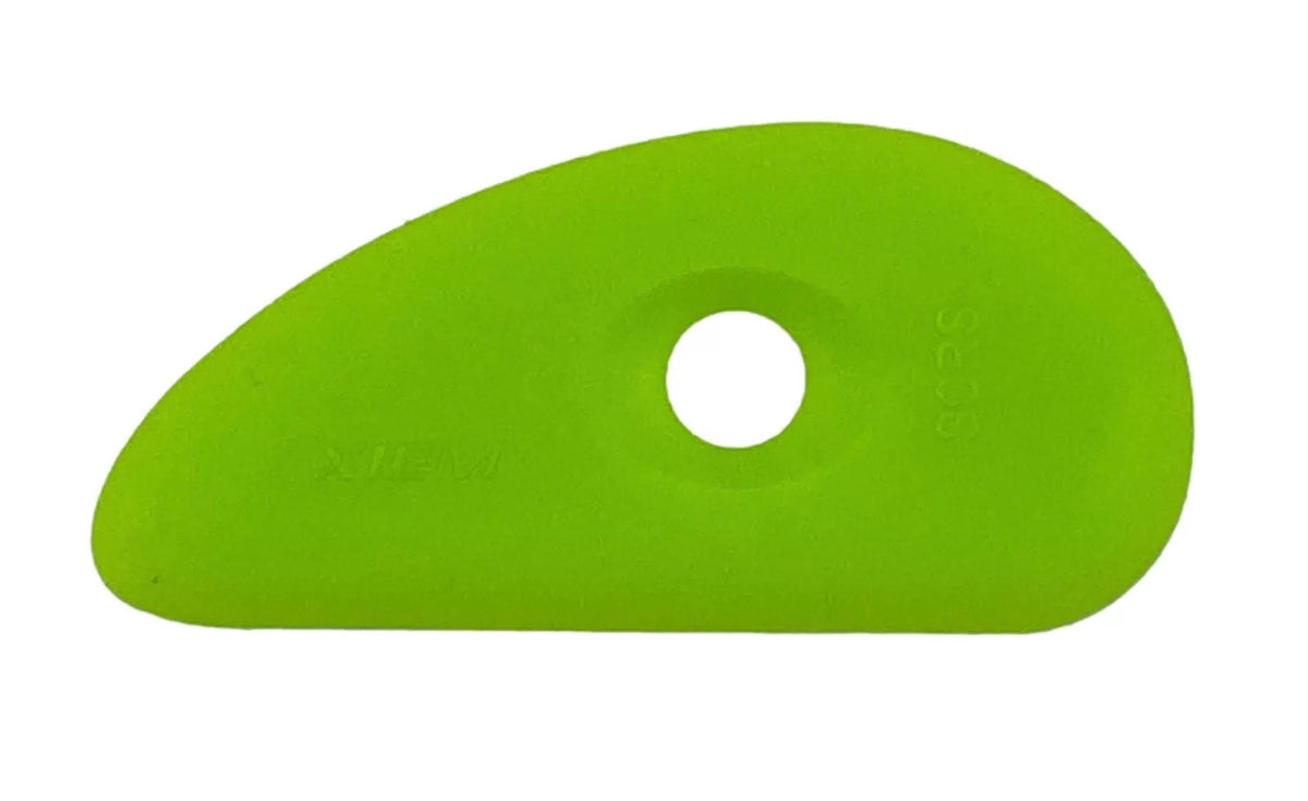Xiem Tools Ultra-Soft Silicone Clay Rib for Pottery and Ceramics Small, Green [1]