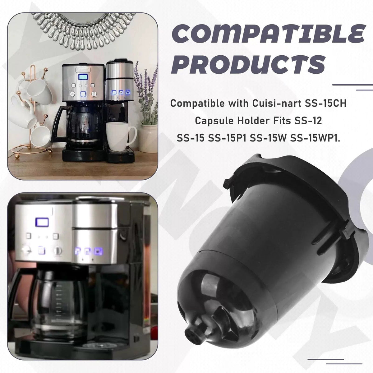 YAQINGMY SS-15P1 Single-Serve Brewer Replacement Parts Compatible NO, Black [3]