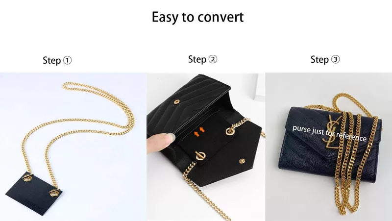 YESIKIMI Conversion Kit Compatible With YSL small card holder Felt black [4]