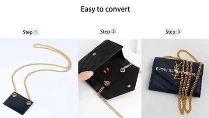 YESIKIMI Conversion Kit Compatible With YSL small card holder Felt black [4]