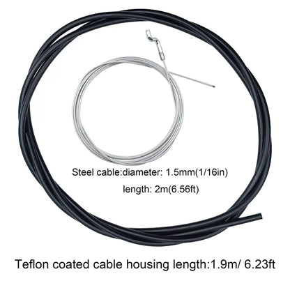 YGQ Universal Throttle Cable Repair KIT for Lawn Mower Control Silvery [2]