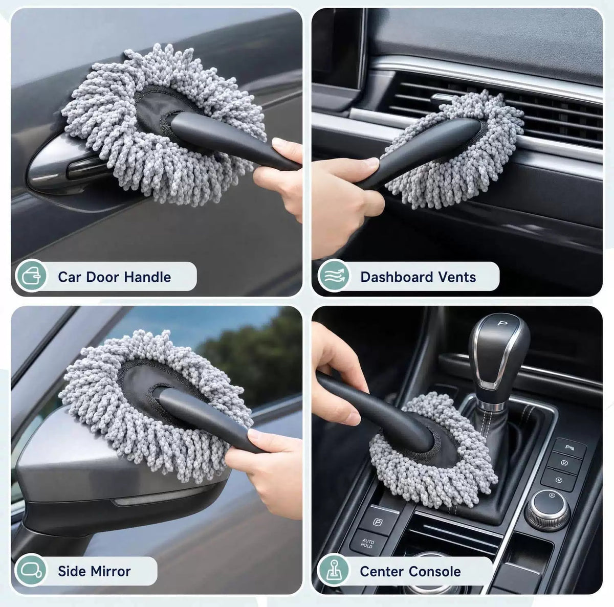 Yungeln 9 PCS Windshield Cleaning Kit,Car Kit Interior Cleaner... [5]