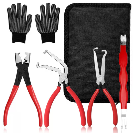 Zeusora 5-Pcs Kit Electrical Disconnect Pliers Set with Normal, Black, Red [1]